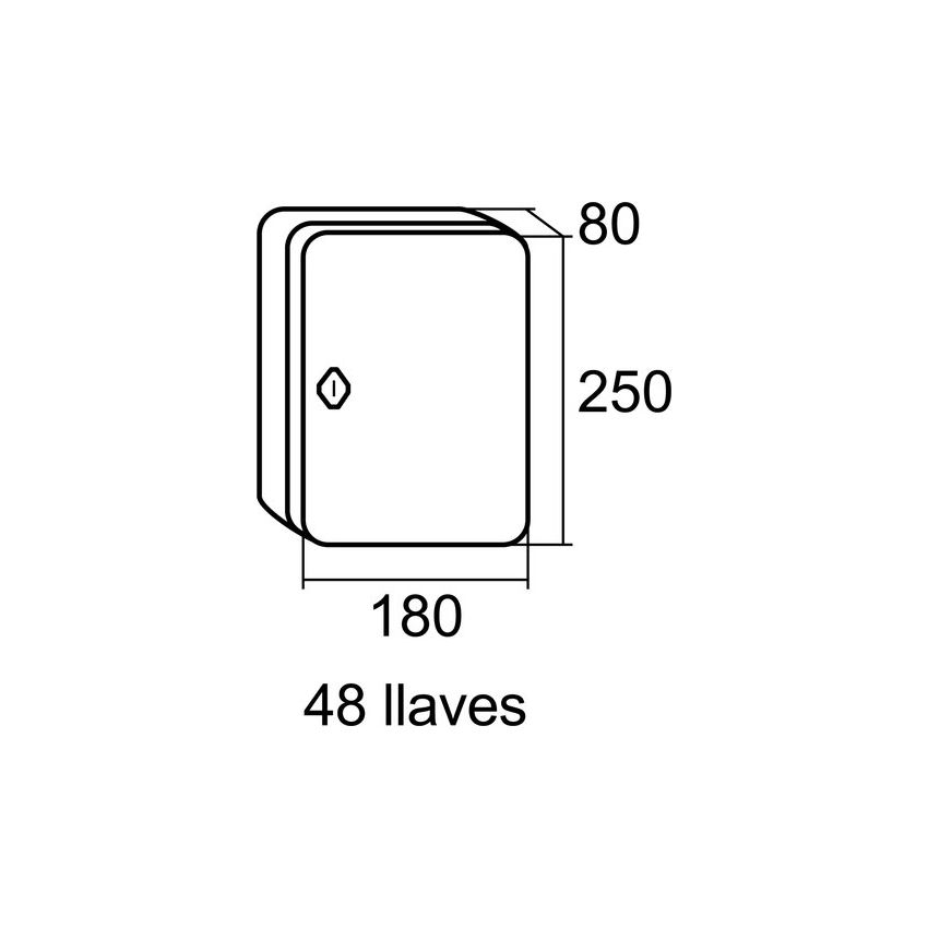 Chaveiro BTV 04131 de 48 chaves 180*250 mm