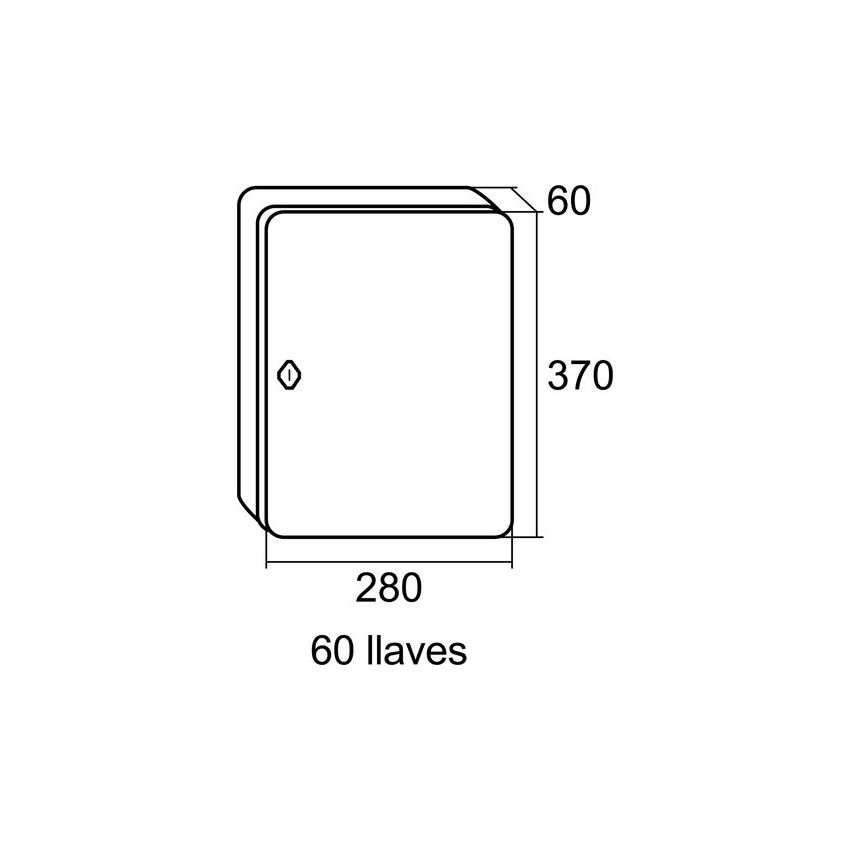 Chaveiro BTV 04132 de 60 chaves 300*240 mm