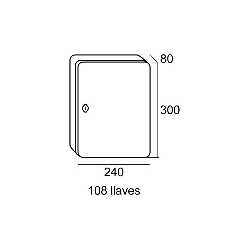 Chaveiro BTV 04141 de 108 chaves 300*240 mm