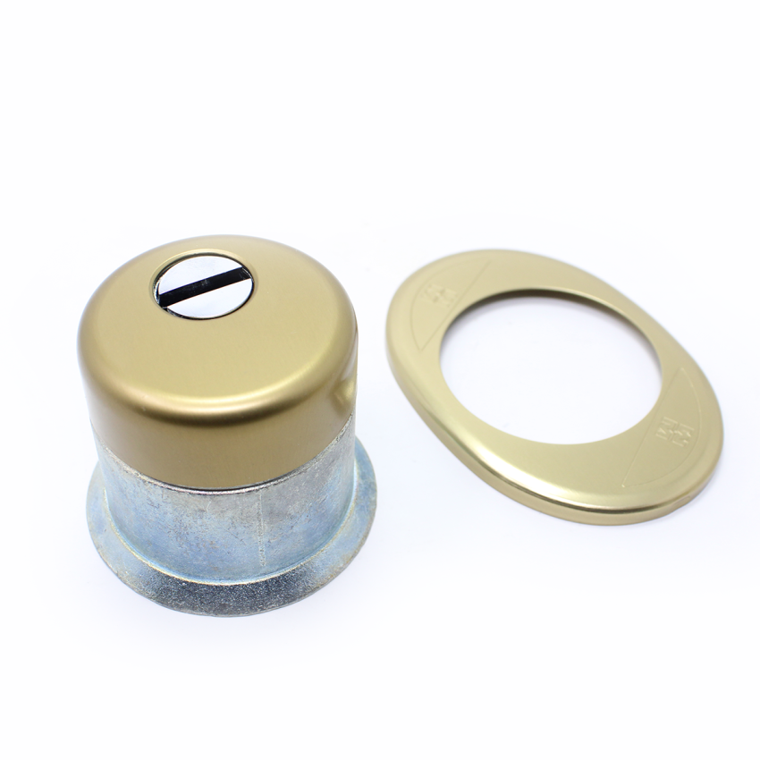 Escudo de segurança Mottura para cilindro de perfil europeu, bronze, 50 mm