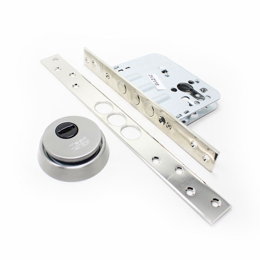 Fechadura de embutir madeira Tesa R201B, entrada 50 mm, niquelado