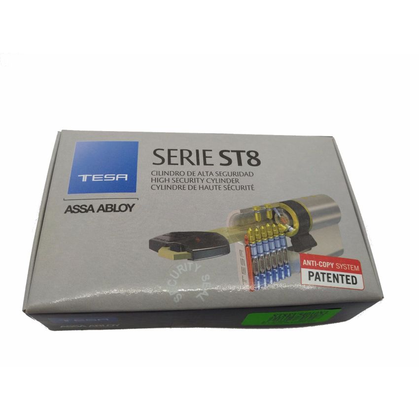 Cilindro Tesa ST8 35x50mm latonado