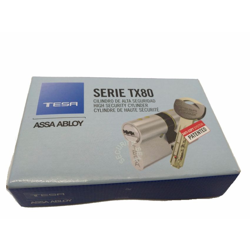 Cilindro Tesa TX80 50x10mm niquelado