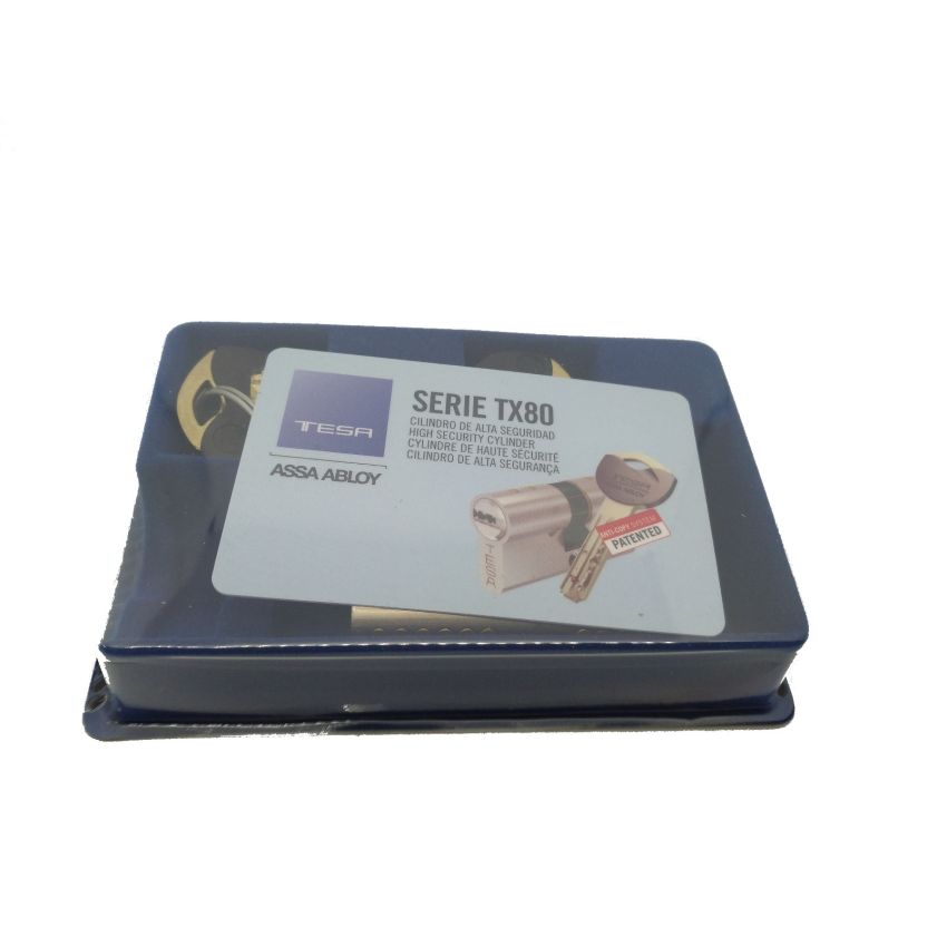 Cilindro Tesa TX80 40x80mm niquelado