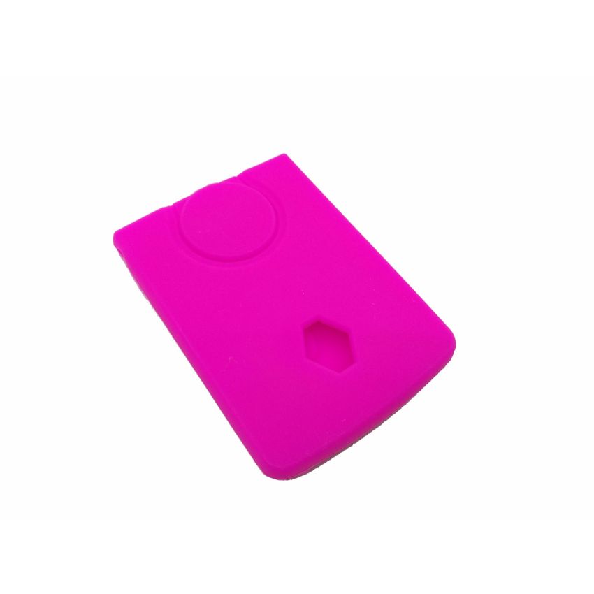 Capa silicone Renault, quatro botões, rosa