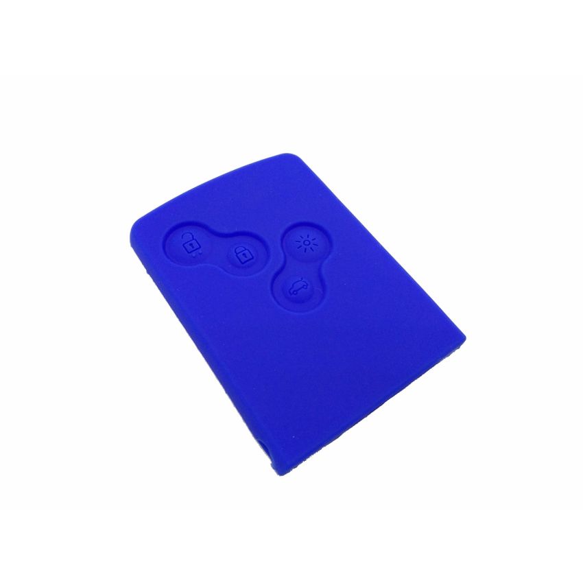 Capa silicone Renault, quatro botões, azul