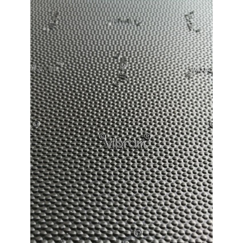 Placa de borracha Vibram Vibralam 56cm X 42cm  E=6mm Preto