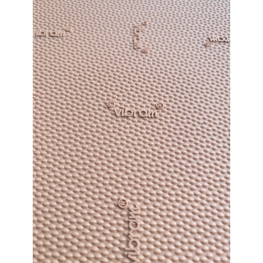 Placa de borracha Vibram Vibralam 56cm X 42cm  E=6mm Bege