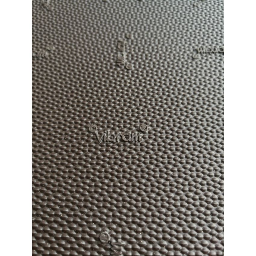 Placa de borracha Vibram Vibralam 56cm X 42cm  E=6mm Castanho