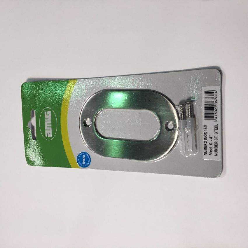 Número 0 em inox, Amig