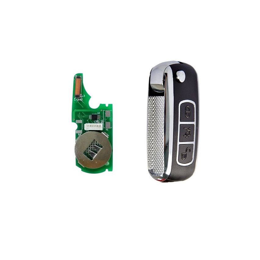 Comando KD 3 Botões Tipo  Bently C/Transponder