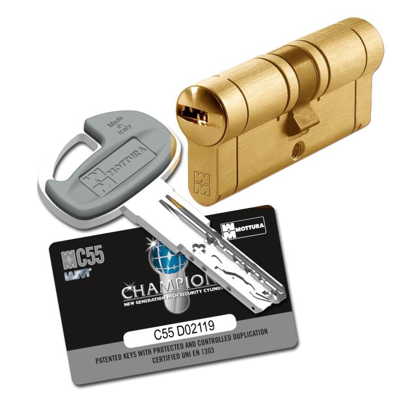 Cilindro Mottura C55 36x36mm niquelado