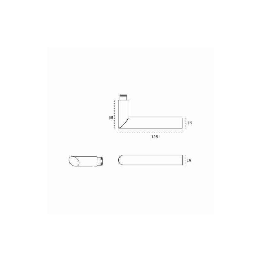 Puxador de muleta (par) JNF IN.00.031.R08M, satinado