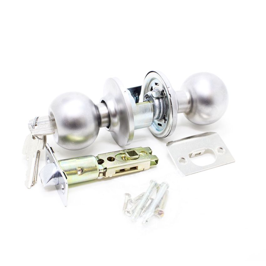 Puxador de bola Tesa 3900, com patilha e chave, cromado