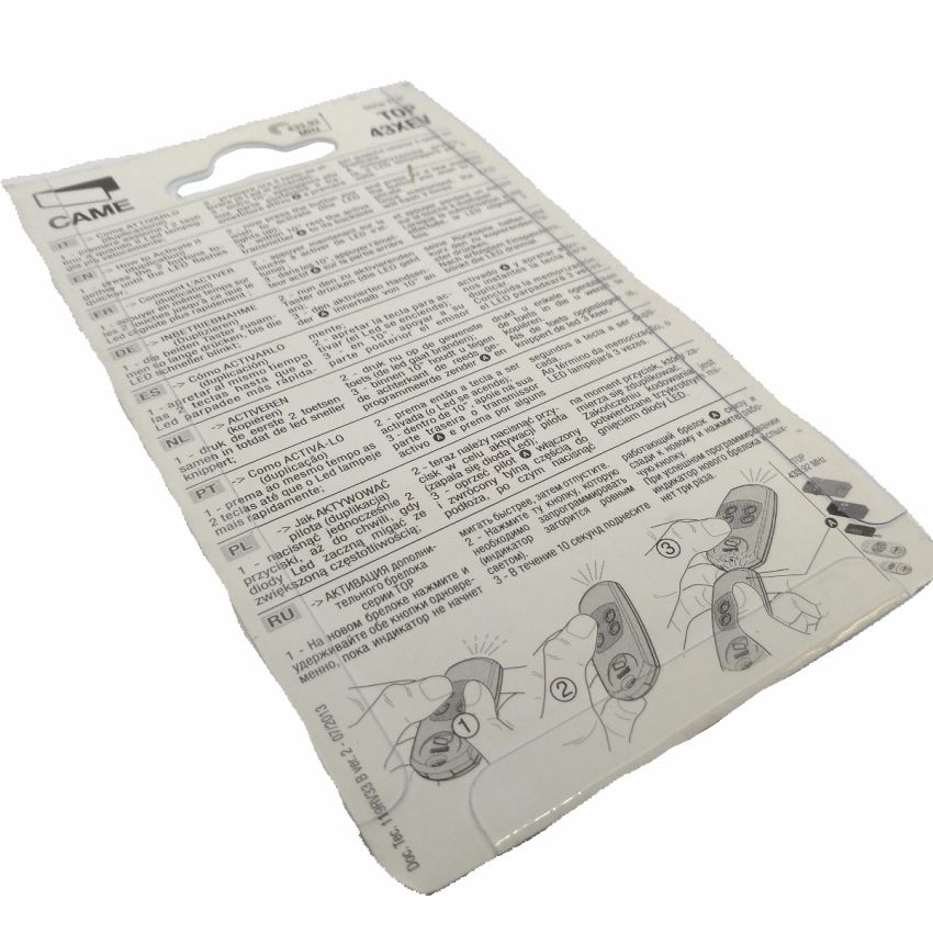 Comando CAME Top 434NA- DESCONTINUADO (Ver em artigo alternativo modelo compatível)