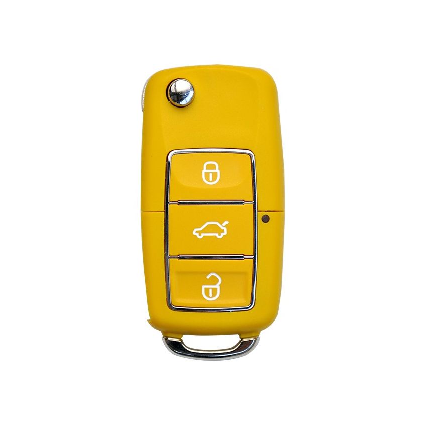 Comando KD 3 Botões tipo VW Amarelo
