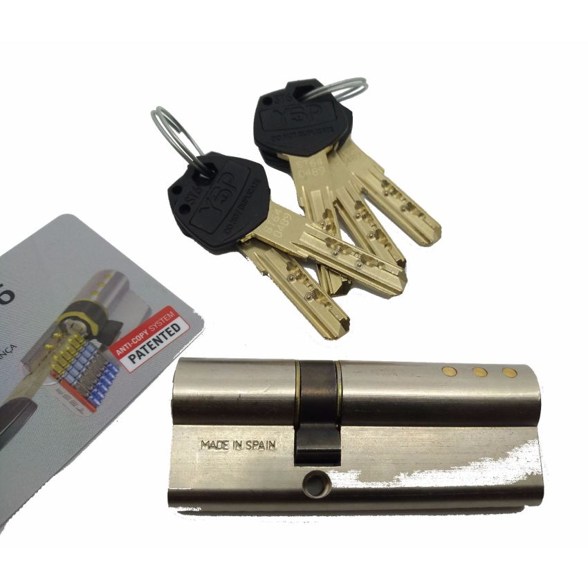 Cilindro ST6 Chaviarte 30x50mm niquelado