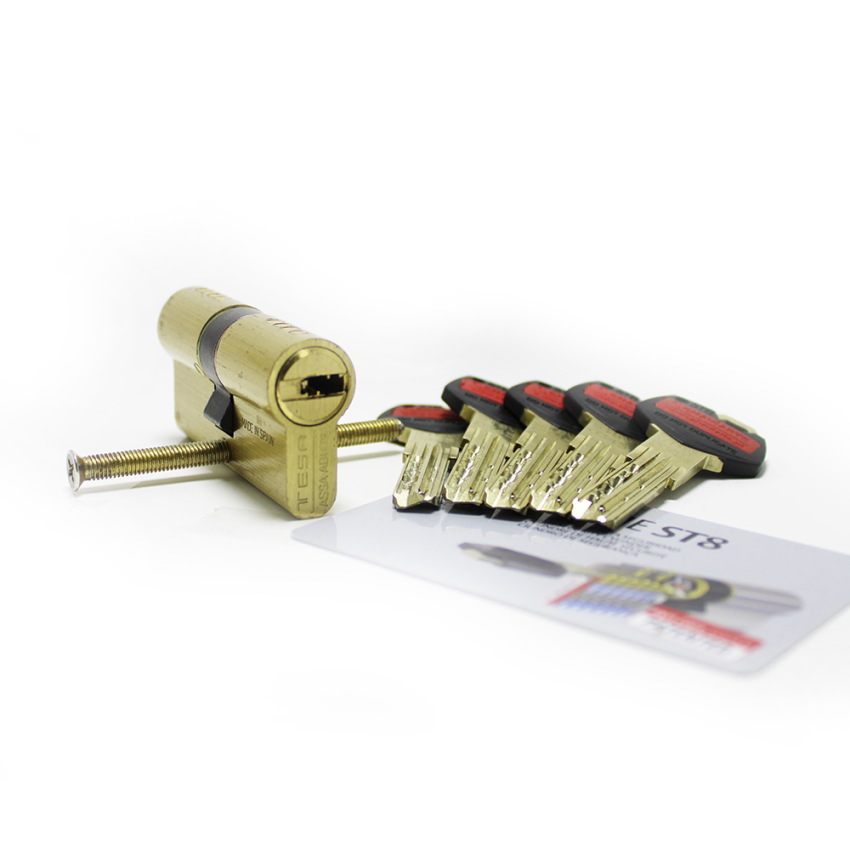 Cilindro ST8 Chaviarte 40x40mm latonado