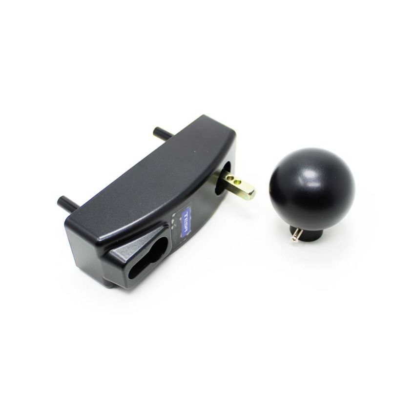 Puxador redondo Tesa MMODMBSCNE, modular, negro