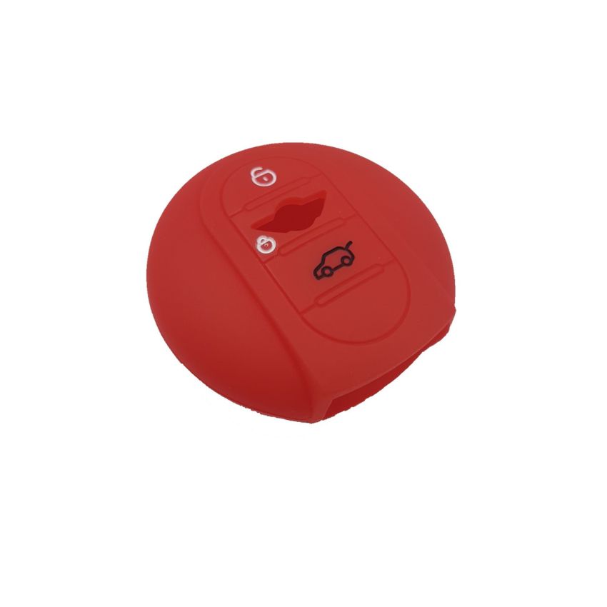 Capa silicone MINI, três botões, Smartkey proximidade, vermelho