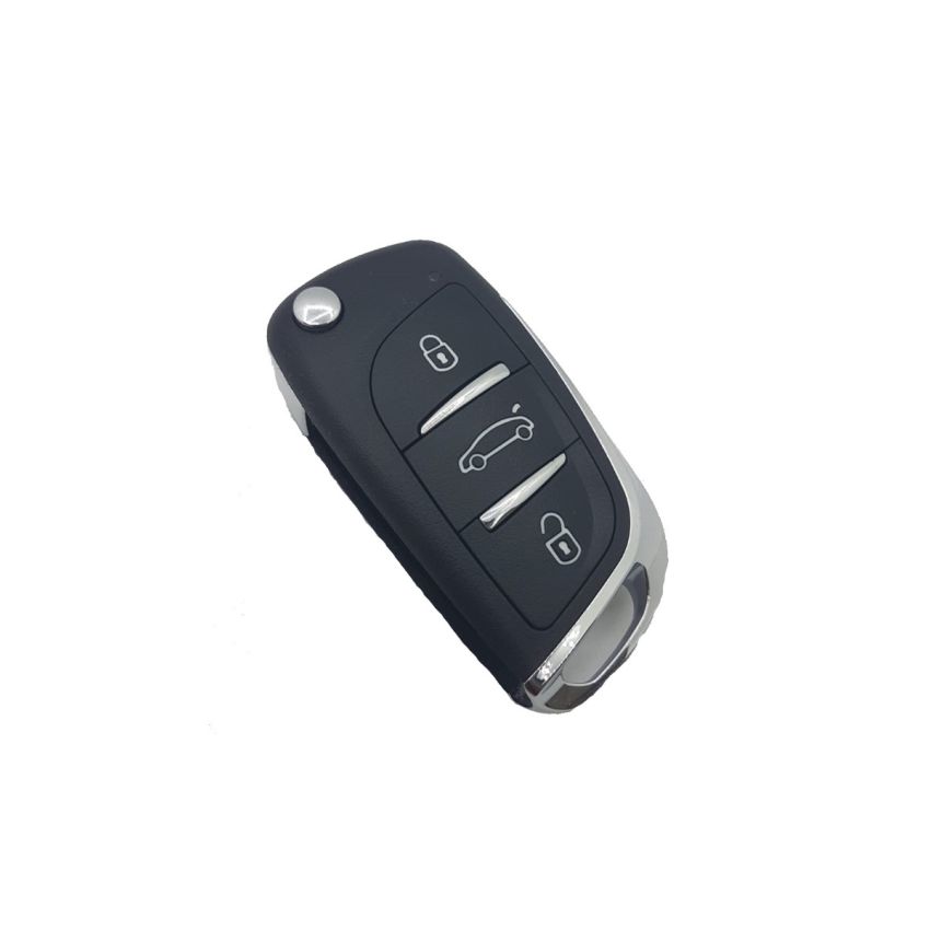 Comando KD 3 Botões Tipo PSA Transponder Hitag AES