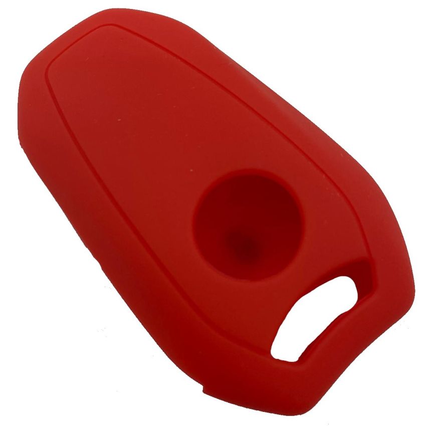 Capa Silicone Peug Três Botões Smartkey Vermelha