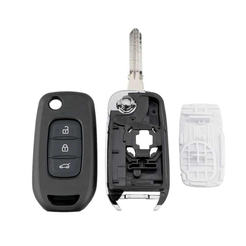 Caixa Para Comando Renault Flip 3 Botões