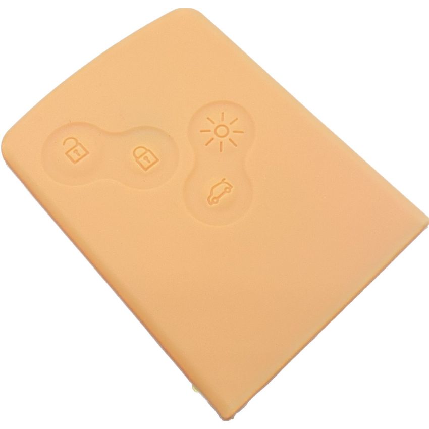 Capa silicone Renault, quatro botões, laranja