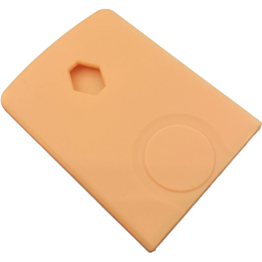 Capa silicone Renault, quatro botões, laranja