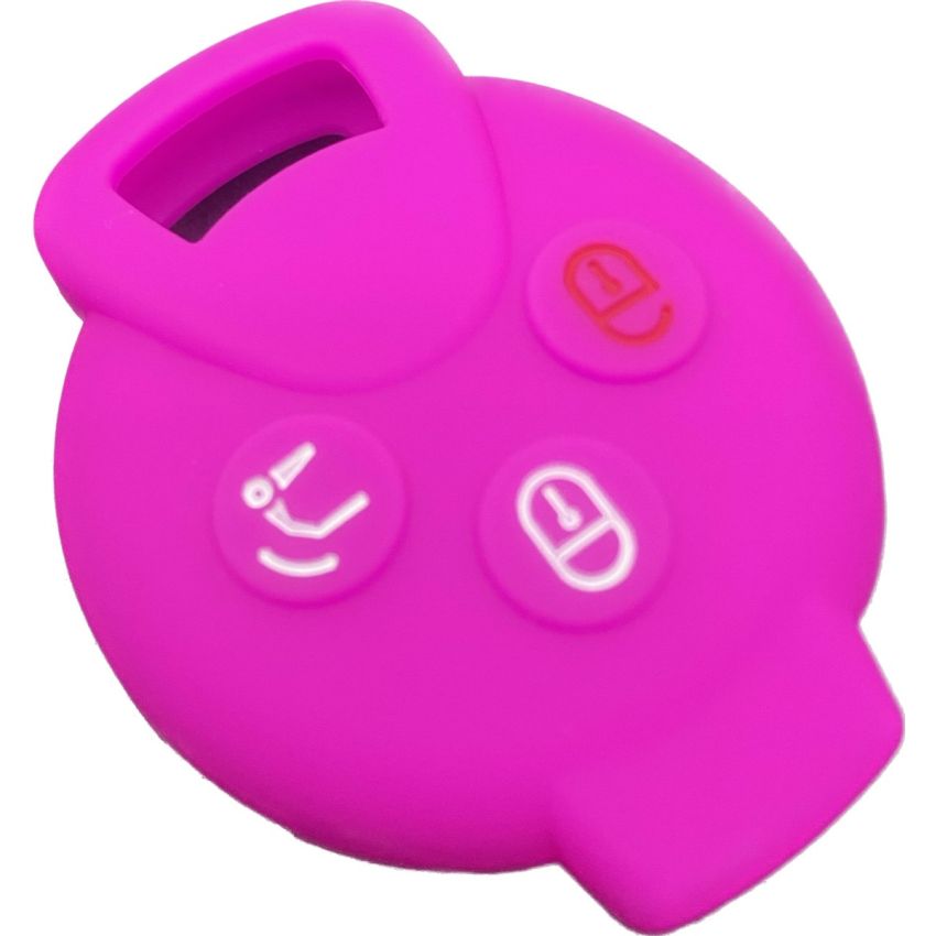 Capa silicone Smart, três botões, rosa