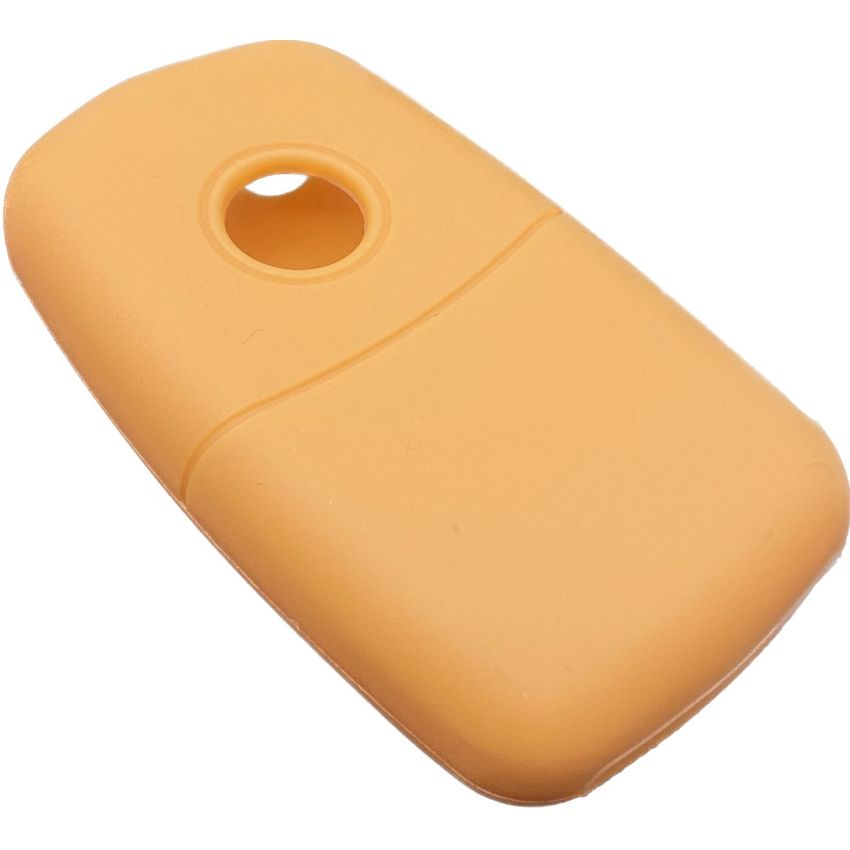 Capa silicone Volkswagen, três botões, laranja
