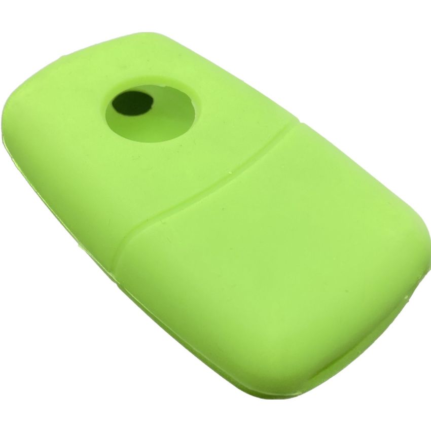 Capa silicone Volkswagen, três botões, verde