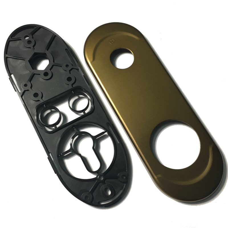 Espelho comprido exterior Dierre, para escudo de segurança de 42 mm e puxador, bronze