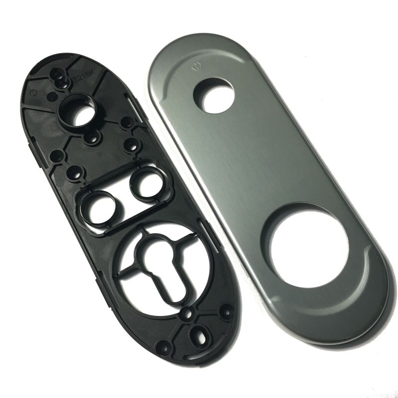 Espelho comprido exterior Dierre, para escudo de segurança de 42 mm e puxador, cromado