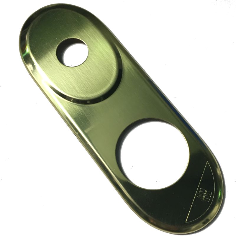 Espelho comprido Mottura exterior com abertura para escudo de segurança de 50 mm, dourado