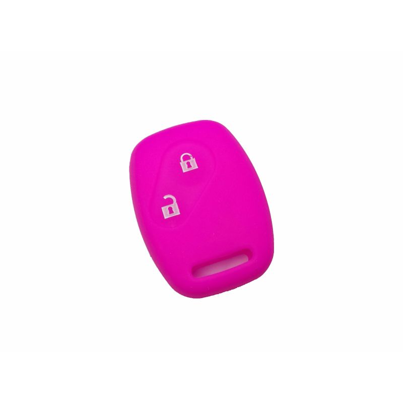 Capa silicone Honda, dois botões, rosa