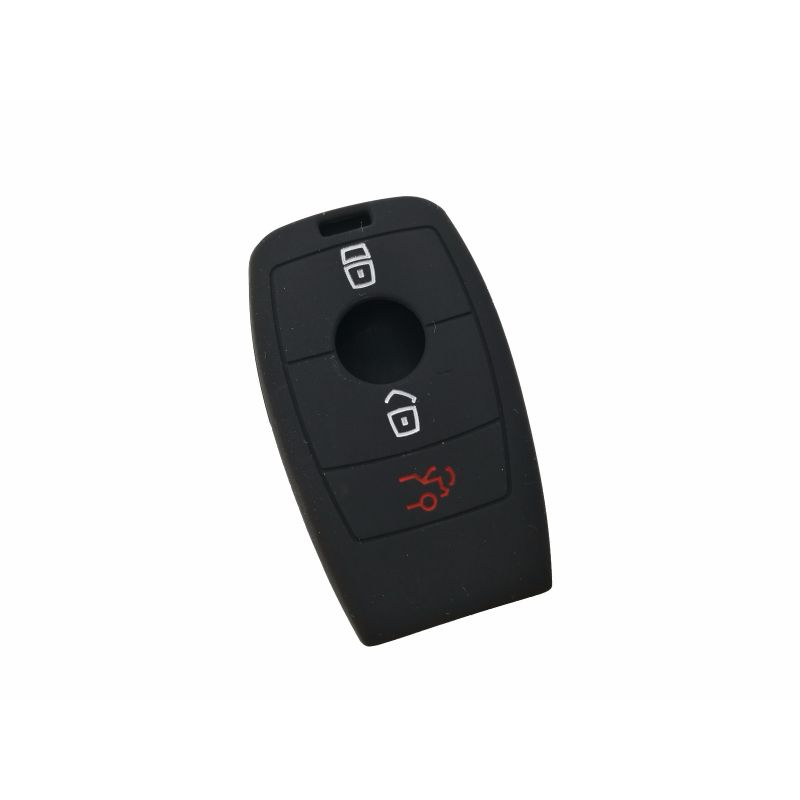 Capa silicone Mercedes, três botões, Smartkey proximidade, negra