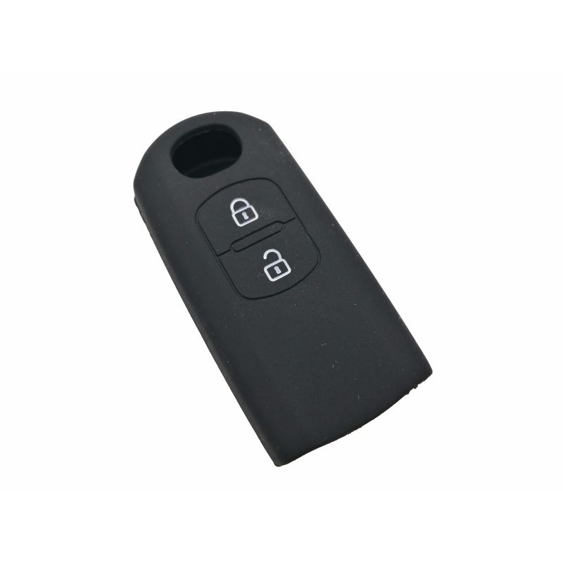 Capa silicone Mazda, dois botões, negro