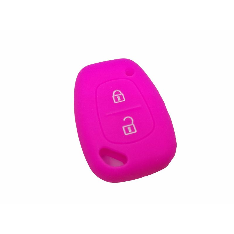 Capa silicone Renault, dois botões, rosa