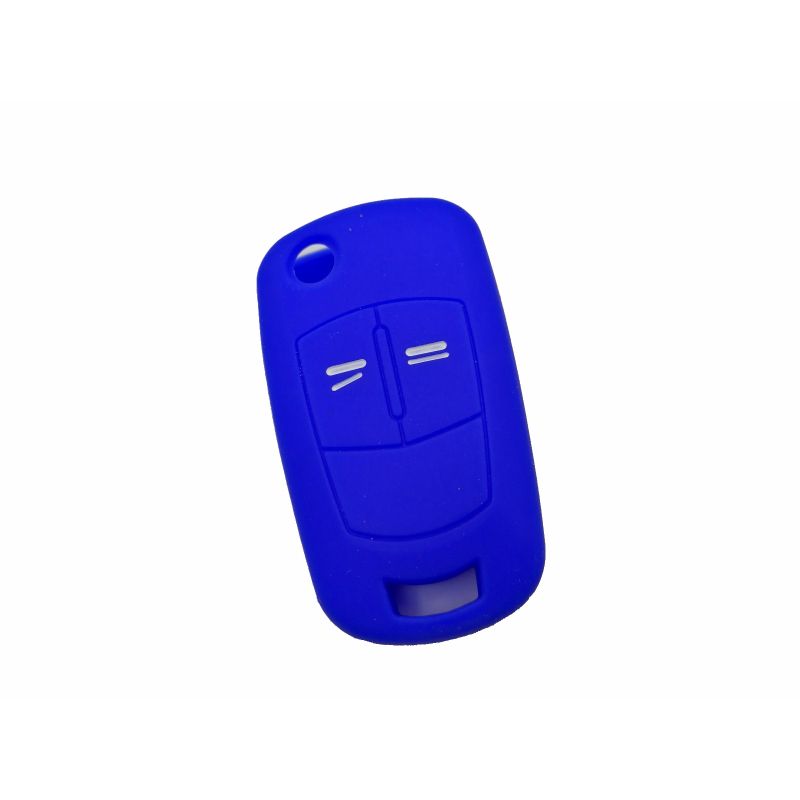Capa silicone Opel, flip dois botões, azul