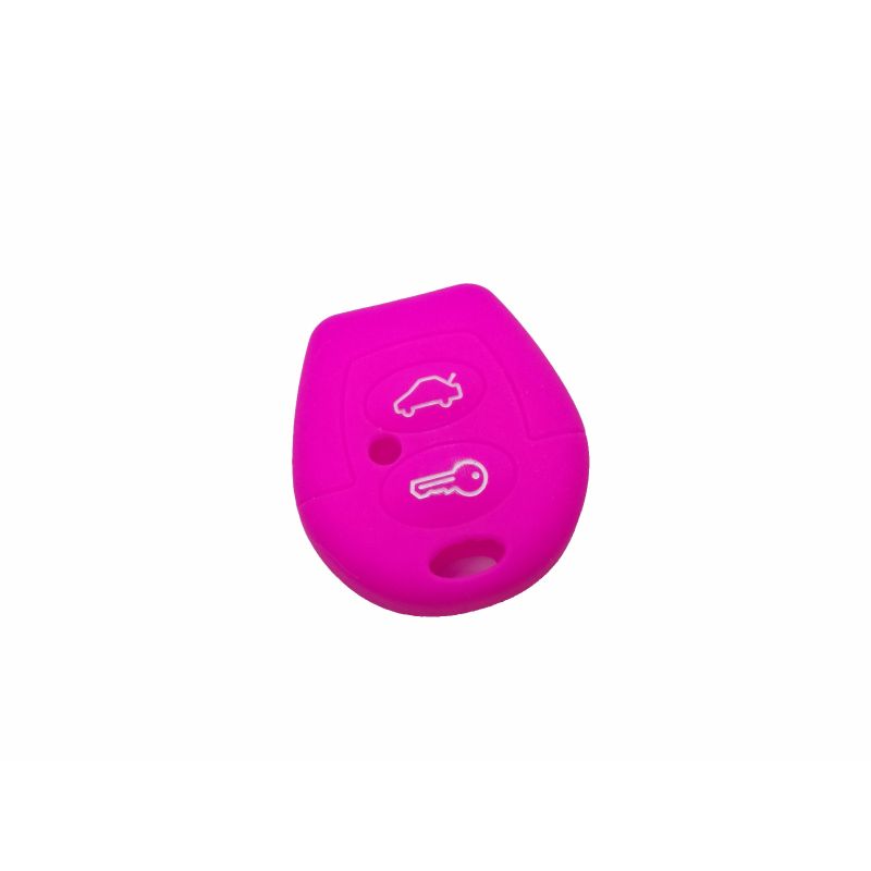 Capa silicone Volkswagen, dois botões, rosa
