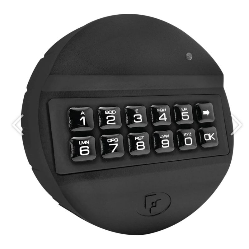 Fechadura Universal + Teclado Negro ABS