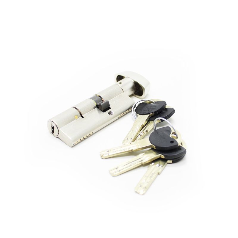 Cilindro Tesa TX80 30x50mm niquelado com botão