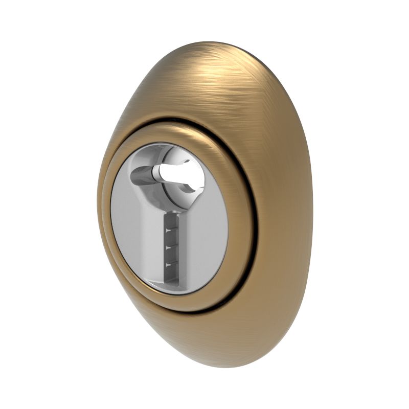 Escudo Mottura magnético de palhetão c/3 chaves, bronze