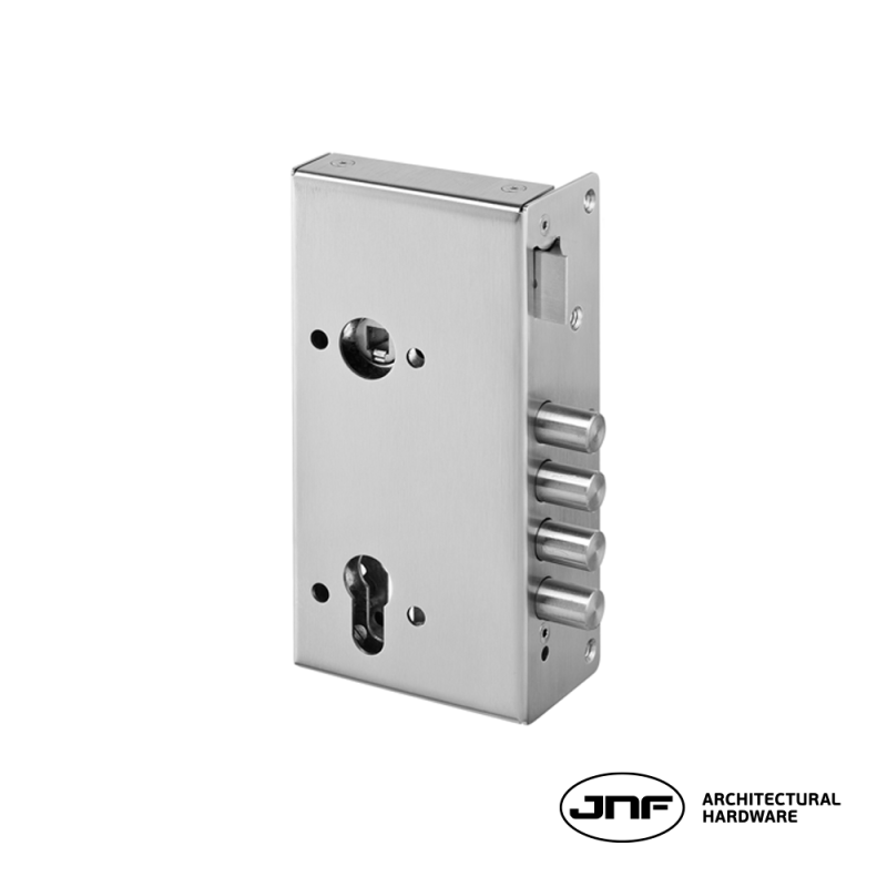 Fechadura de alta segurança JNF IN.20.005.E, de sobrepor esquerda, entrada 60mm