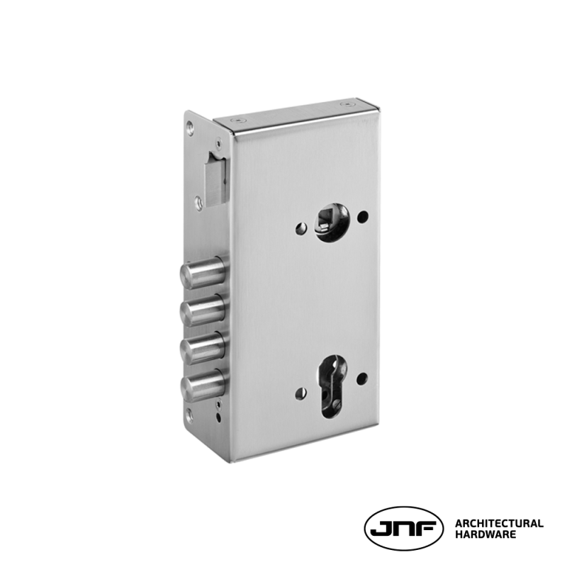 Fechadura de alta segurança JNF IN.20.005.D, de sobrepor direita, entrada 60mm
