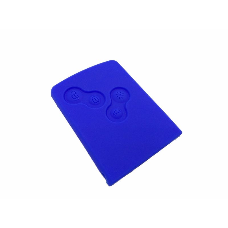 Capa silicone Renault, quatro botões, azul