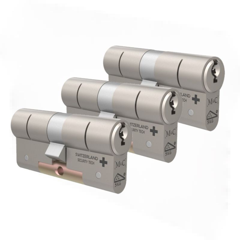 PACK 3 X CILINDROS M&C MATRIX 32mm X 32mm NIQ