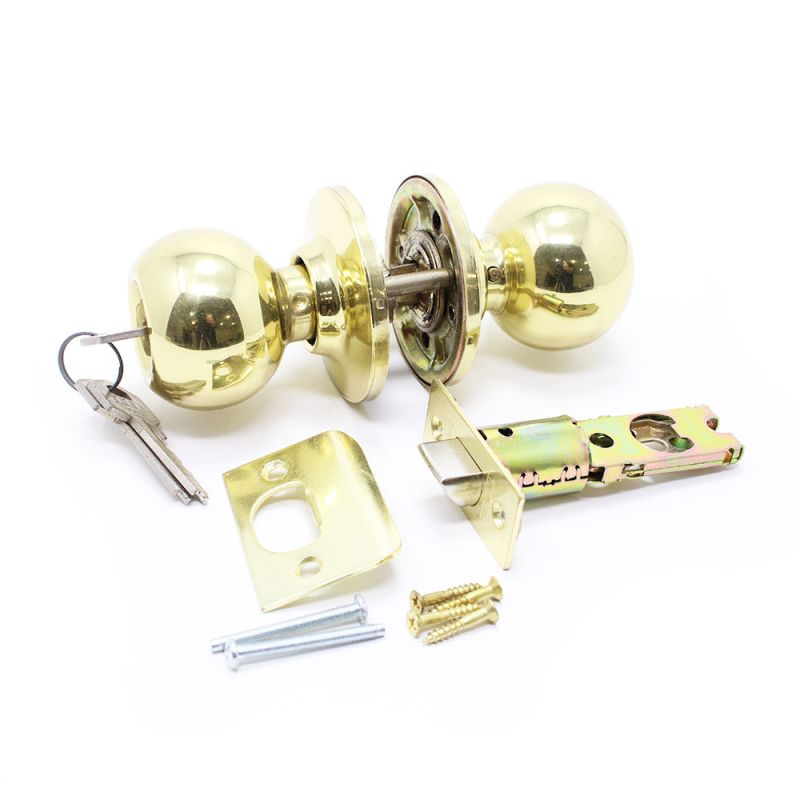 Puxador de bola Tesa 290060, com patilha e chave, dourado