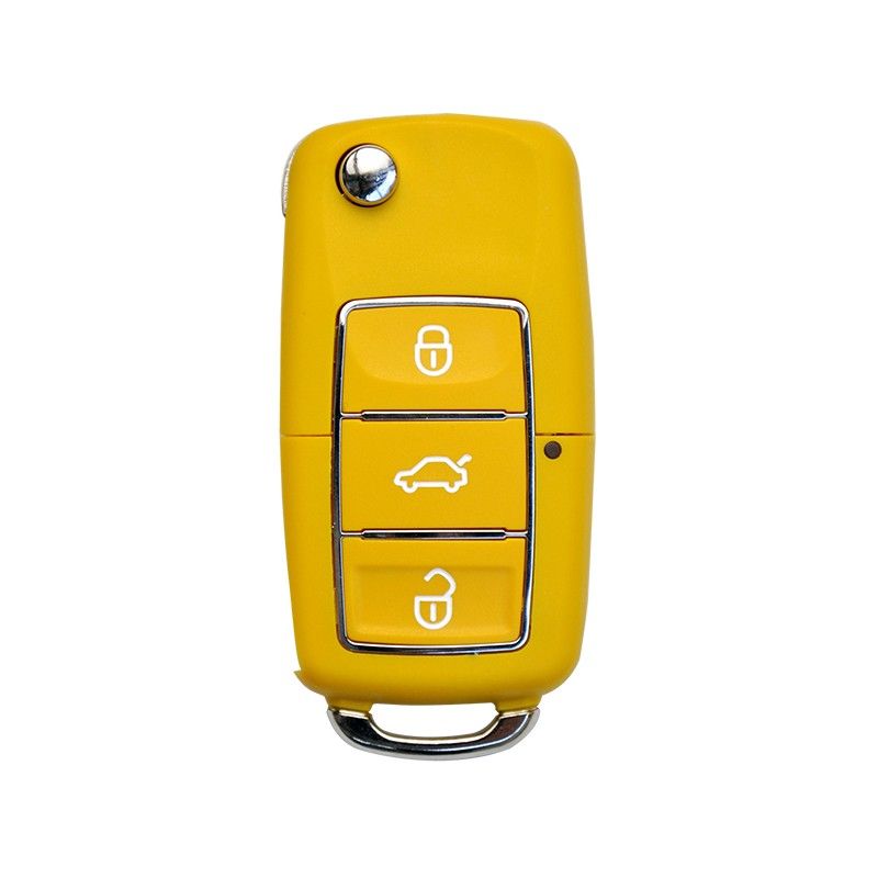 Comando KD 3 Botões tipo VW Amarelo